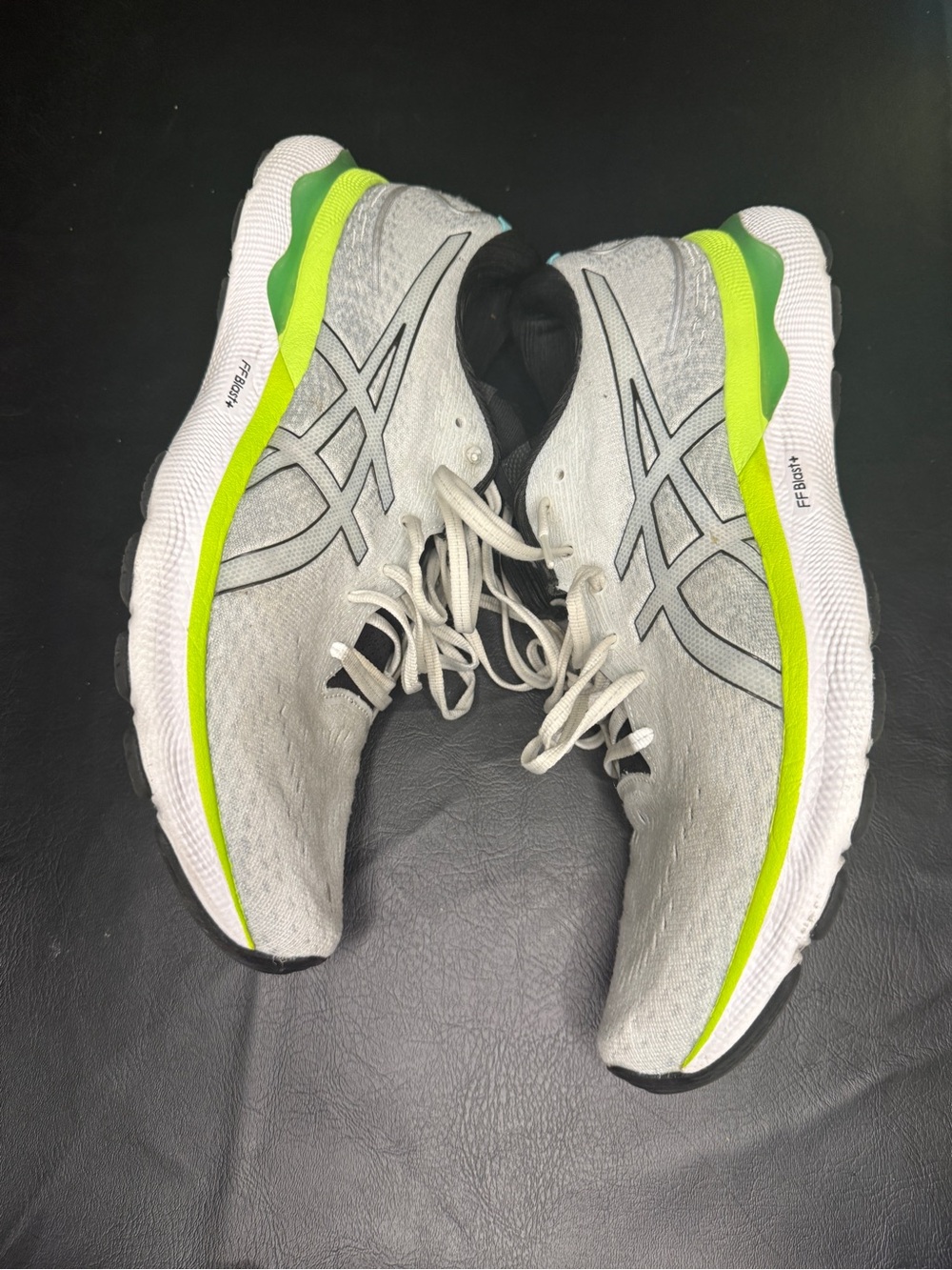 ASICS GEL-Nimbus 24 Running Shoes Gray Lime Green Men's Size 11 - Picture 4 of 8